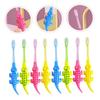 Healifty 8pcs Girls Toothbrush Infants Soft Training Toothbrush Oral Care Set Random Color view 4