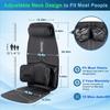comrelax Back Massage Cushion with Compress, Vibration Seat Massage Chair Pad,3 Modes & 3 Intensities Back and Neck Massage for Muscle Fatigue Stress Relief view 3