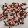 200pcs Mini Satin Ribbon Flower Bows Rose Wedding Sewing Crafts Appliques Polyester for Wedding Bride Gift Wrapping Decoration (Mix Coloe) view 4