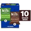 Kettle Brand Potato Chips, Variety Pack of Sea Salt and Jalapeo, 1 Oz, 10 Ct view 4