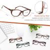 EYEURL 4 Pack Cat Eye Reading Glasses for Women, Blue Light Blocking Readers Lightweight Spring Hinge Anti Eyestrain UV Fashion Eyeglasses +4.00 view 4