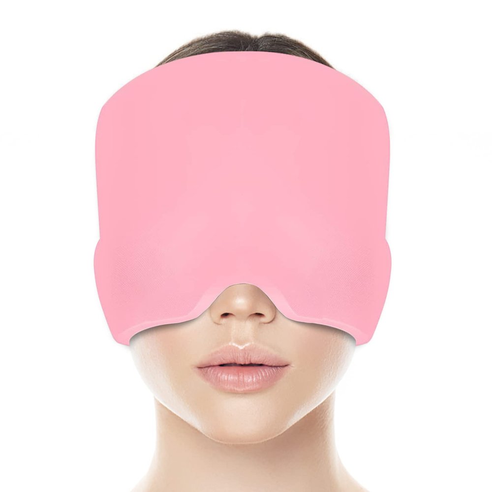 Headache Relief Cap With Reusable 360 Ice Gel Pack - Wearable Migraine and Tension Relief Hat for Puffy Eyes, Sinus & Stress - One Size Fits All