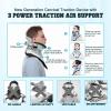 ALLILUYAA Cervical Neck Traction Device,Electric Air Pump Neck Stretcher Cervical Traction Device,with 3 Power Traction and 8 Airbag Support,Neck Brace which Decompresses the Neck and Relieves view 2