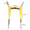 MOFOCO Toileting Sling Patient Lifter, Medical Lift Equipment Commode Sling Divided Leg Sling Medical Transfer Belt with Four Point Support Full Body Sling view 2