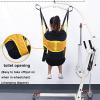MOFOCO Toileting Sling Patient Lifter, Medical Lift Equipment Commode Sling Divided Leg Sling Medical Transfer Belt with Four Point Support Full Body Sling view 3