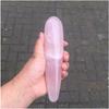 18CM Natural Rose Quartz Crystal Massage Yoni Wand for Woman Health OR Gift view 4