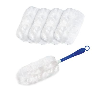 LOLA 360 Duster Starter Kit, Includes 1 Handle w/ 5 Duster Refills, Dust-Catching Fibers, Ergonomic Handle, Comparable to Other 360 Dusters