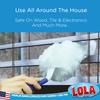 LOLA 360 Duster Starter Kit, Includes 1 Handle w/ 5 Duster Refills, Dust-Catching Fibers, Ergonomic Handle, Comparable to Other 360 Dusters view 3