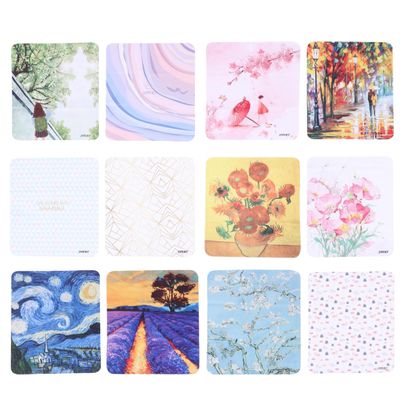 EXCEART Eyeglasses Cleaning Cloth 12 Pieces Microfiber Lens Wiping Cloth Reusable Soft Glasses Cleaner for Eyeglasses Phone Screens Tablets Laptops