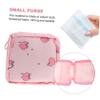 COHEALI 2pcs Napkin Storage Bags for Girls Portable Travel Pouches for Feminine Products Cute Cartoon Design Concealed Zipper for Easy Access view 2