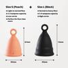 Zeerocup Reusable Menstrual Cup 2 Pack - Small & Large Soft Medical-Grade Silicone Period Cups with Pull-Tab for Easy Removal, Leak-Proof Hygiene - Tampon, Disc & Pad Alternative view 2