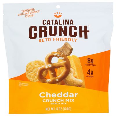 Catalina Snacks Crunch Cheddar Snack Mix, Keto Friendly, Gluten Free, 6 Ounce (Pack of 6)