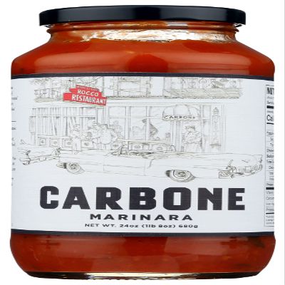 Carbone Marinara Pasta Sauce, Fat Free, Non GMO, 24 Ounce (Pack of 6)