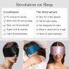iCooBreeze 100% Natural Silk Eye Mask for Women Men, Soft Pressureless Cooling Blackout Eye Covers for Sleeping, Large Size Sleep Mask fits All Heads Adjustable, 1PC, Black view 4