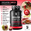 Butchers Broom, Horse Chestnut, L-Arginine and Resveratrol, Circulation Complex | 180 Caps - 45 Days | Made in USA by B Life. (CirculationUSA) view 2