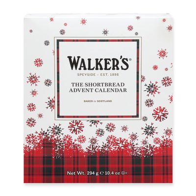 Walkers 2025 Advent Calendar with Shortbread Cookies from Scotland - 24 Count (10.4 oz) - Limited Edition Cookie Box with Christmas Cookies in Various Shapes and Flavors