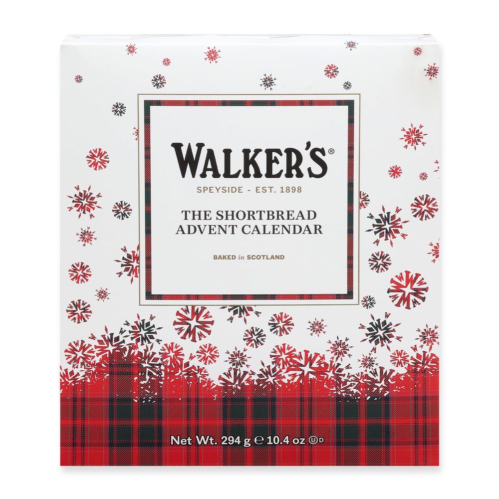 Walkers 2025 Advent Calendar with Shortbread Cookies from Scotland - 24 Count (10.4 oz) - Limited Edition Cookie Box with Christmas Cookies in Various Shapes and Flavors
