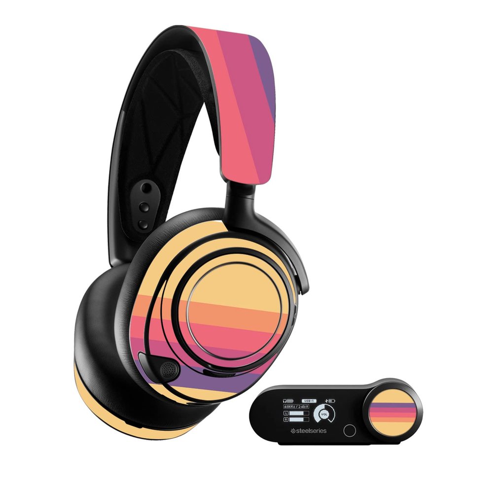 MightySkins Skin Compatible with SteelSeries Arctis Nova Pro - Mellow Stripes | Protective, Durable, and Unique Vinyl Decal wrap Cover | Easy to Apply, Remove, and Change Styles | Made in The USA