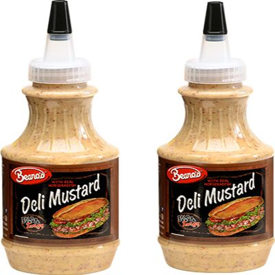 Beano's Bold & Tangy Mustard, 2-Pack 8 Fl Oz Bottle (Deli Mustard)