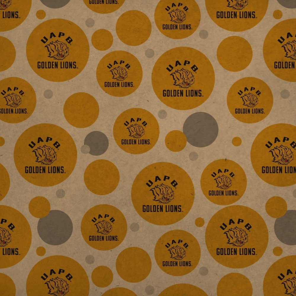GRAPHICS & MORE Arkansas at Pine Bluff Golden Lions Premium Kraft Gift Wrap Wrapping Paper Roll