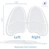 Beautulip Ball of Foot Cushions, High Heel Inserts for Women, Metatarsal Pads, Anti-Sliding Pads for Open Toe Shoes, Reduce Foot Slip 3-Pair (Clear) view 4