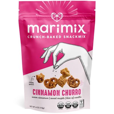 Marimix Snack Mix | Cinnamon Churro | Crunch Baked Sweet & Salty Savory Plant Based Naturally Gluten Free Whole Grain Fiber Charcuterie Pretzel Trail Party Mix | No Artificial Ingredients