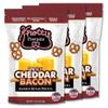 Knotty Pretzels - "The Official Pretzel of Beer" 7.5 Ounce Individual Seasoned Pretzel in Resealable Snack Bags - Smokey Cheddar Bacon (3 Pack) view 1
