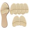 [3 Pairs] Metatarsal Pads for Women, 0.1" Ultra-Thin Tapered Ball of Foot Cushions for Heels & Sandals, 4.5" Long Forefoot Inserts for Loose Shoe Fit (Suede + Gel), Washable view 1