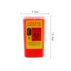 TEONEI Razor Blades Dispenser Case,Small Portable Sharps Container,Razor Blades Disposal Case,Disposable Razor Cutter Container,Barber Shop Storage Container (Red) view 3