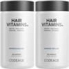 Codeage Hair Vitamins 10000 mcg Biotin, Keratin, Collagen, Vitamin A, B12, C, D3, E, Zinc, Turmeric, Probiotics, Enzymes, Inositol - Hair Care Support - Healthy Hair Supplement Pills - 2 Pack view 1