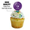 GRAPHICS & MORE Tarleton State University Texans Cupcake Picks Toppers Decoration Set of 6 view 3