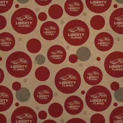 GRAPHICS & MORE Liberty University Secondary Logo Premium Kraft Gift Wrap Wrapping Paper Roll