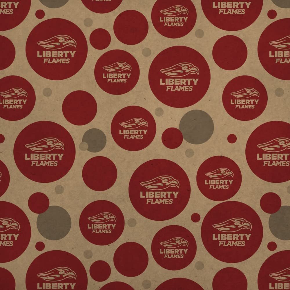 GRAPHICS & MORE Liberty University Secondary Logo Premium Kraft Gift Wrap Wrapping Paper Roll