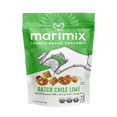 Marimix Snack Mix | Hatch Chili Lime | Crunch Baked Sweet & Salty Savory Plant Based Naturally Gluten Free Whole Grain Fiber Charcuterie Pretzel Trail Party Mix | No Artificial Ingredients
