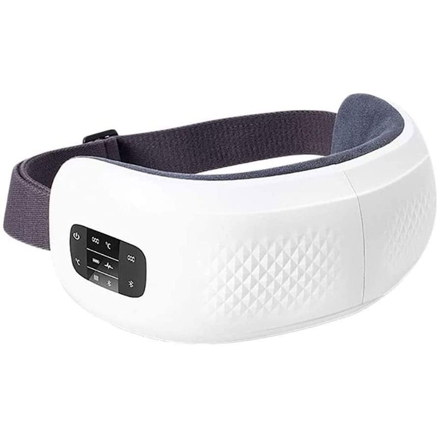 Feiyx Eye Massager with Heat,Air Pressure Vibration Eye Massager,Chargeable Massager for Relieve Eye Strain Dark Circles Eye Bags Improve Sleep,Headache Relief Device