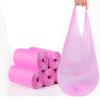 4 GALLON Bathroom Trash Bags, 5 Rolls/100 Counts Small HANDLES Garbage Bags for Office, Kitchen,Bedroom Waste Bin,Colorful Portable Strong Rubbish Bags (Pink 100 Counts) view 2