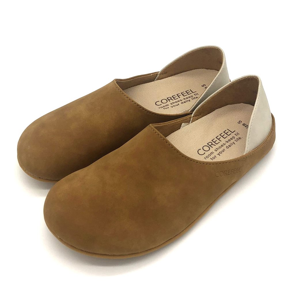 COREFEEL 182902 Room Shoes, Scandinavian Style, A Little Good Daily, 8.7 - 8.9 inches (22 - 22.5 cm), Mustard, Housework, Home Time, Mesh Material, Boxed, Gift, Stylish, Women's, Indoor, Natural Interior, Interior Goods
