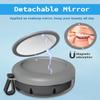 Denture Bath Case, Denture Cup, Leak Proof Portable Retainer Case, Denture Cleaning Kit with Cleaner Brush, Denture Box with Strainer & Mirror, Denture Case for Aligner Retainer Mouth Guard (Gray) view 2