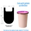 4 GALLON Bathroom Trash Bags 100 Counts Small HANDLES Garbage Bags for Office, Kitchen,Bedroom Waste Bin,Colorful Portable Strong Rubbish Bags (Rose gold 100Counts) view 3