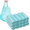 4 GALLON Bathroom Trash Bags, 15 Rolls/300 Counts Small HANDLES Garbage Bags for Office, Kitchen,Bedroom Waste Bin,Colorful Portable Strong Rubbish Bags (light blue 300 Counts) view 1