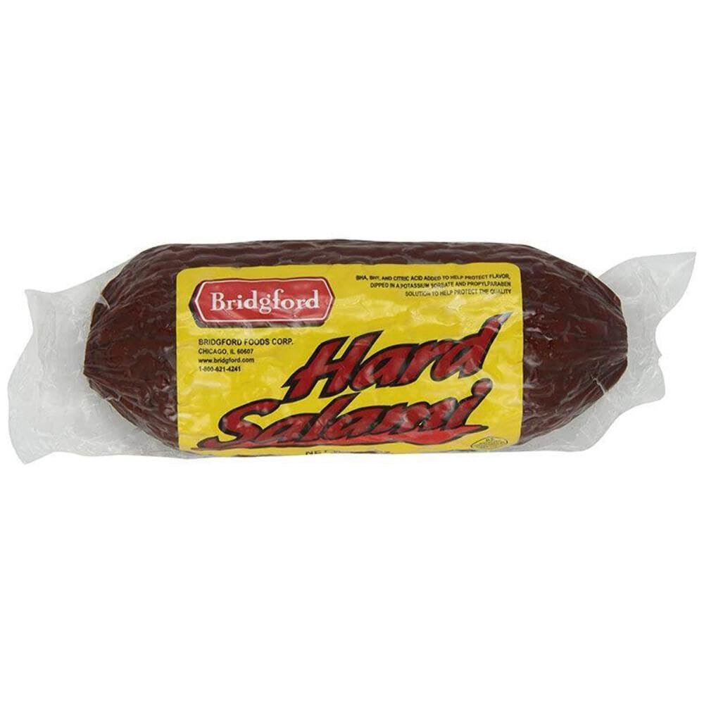 Bridgeford Meats, Salami Hard, 12 Ounce