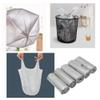 4 GALLON Bathroom Trash Bags, 5 Rolls/100 Counts Small HANDLES Garbage Bags for Office, Kitchen,Bedroom Waste Bin,Colorful Portable Strong Rubbish Bags (silver 100Counts) view 2