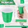 Yetene 200 Pcs 2 oz Plastic Shot Cups Mini Shot Tasting Cups for Wine Whiskey Food Wedding Baby Shower Party Drinking Beer Taste Supplies(Green) view 2