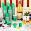 Yetene 200 Pcs 2 oz Plastic Shot Cups Mini Shot Tasting Cups for Wine Whiskey Food Wedding Baby Shower Party Drinking Beer Taste Supplies(Green) view 4