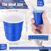 Yetene 200 Pcs 2 oz Plastic Shot Cups Mini Shot Tasting Cups for Wine Whiskey Food Wedding Baby Shower Party Drinking Beer Taste Supplies(Blue) view 2
