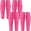 4 Pairs Breast Cancer Awareness Leg Sleeves Football Calf Leg Compression Sleeve Elastic Compression Leg Sleeves Sports for Men Boys Women (Pink) view 1