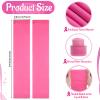 4 Pairs Breast Cancer Awareness Leg Sleeves Football Calf Leg Compression Sleeve Elastic Compression Leg Sleeves Sports for Men Boys Women (Pink) view 2