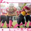 4 Pairs Breast Cancer Awareness Leg Sleeves Football Calf Leg Compression Sleeve Elastic Compression Leg Sleeves Sports for Men Boys Women (Pink) view 4
