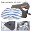 Masthome Microfiber Mop Refills 15x8 inches, 3 Pack, Washable & Reusable Microfiber Mop Pads for Wet and Dry Use, Large Surface Mop Replacement Pads for Flat Mop B076HM59FX, B07RQXR7PN view 3