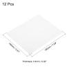 PATIKIL Eyeglass Microfiber Cleaning Cloth 7"x6", 12 Pack Glasses Cleaning Cloth Soft Suede Wipe Screen Cloth for Camera Lens Eyeglasses Screens in Individual Vinyl Pouch, White view 2